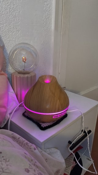 Humidificador con esencias, luz y temporizador