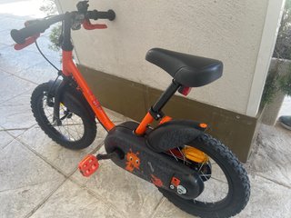 Bicicleta infantil B'Twin naranja 3-5 años