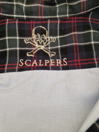 Camisa Scalpers Azul Tartán