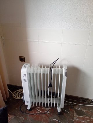 Radiador eléctrico Equation plata y blanco