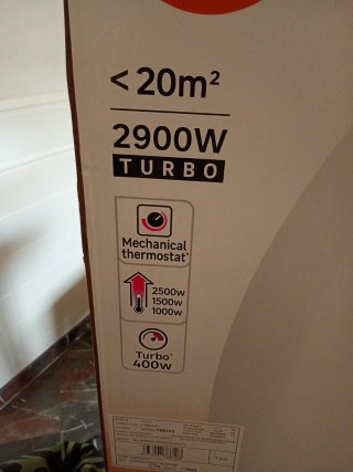 Radiador eléctrico Equation plata y blanco