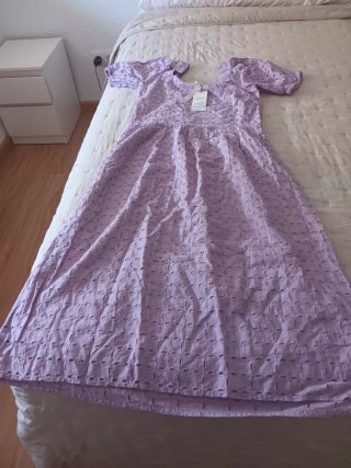 Vestido largo morado
