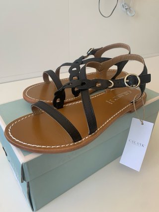 Sandalias Calank T37 Negras Nuevas