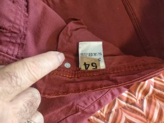 Pantaloni uomo taglia 54 Cotton Silk bordeaux