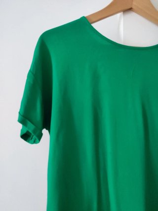 Camisa verde manga corta