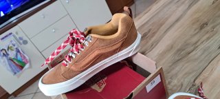 Scarpe Vans Unisex Marroni e Rosse