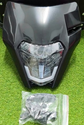 Careta KTM Faro LED Negra Homologado