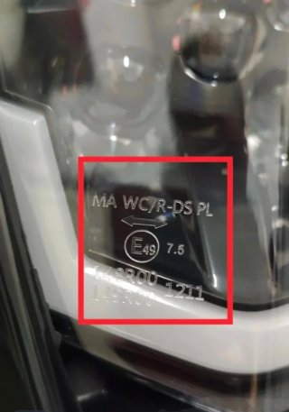 Careta KTM Faro LED Negra Homologado