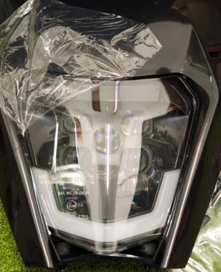 Careta KTM Faro LED Negra Homologado