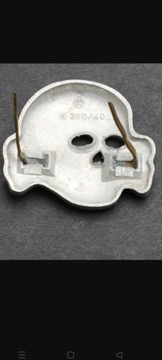 Insignia Calavera Totenkopf Original Alemania