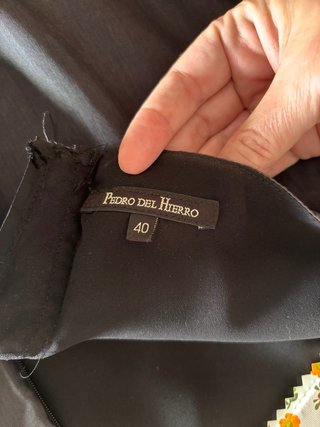Vestido Pedro del Hierro Negro/beige Talla M