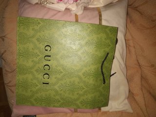 Cinturón Gucci Negro y Plateado