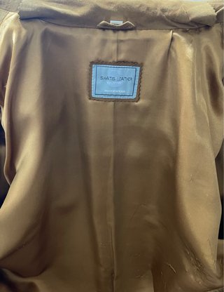 Chaqueta de ante marrón