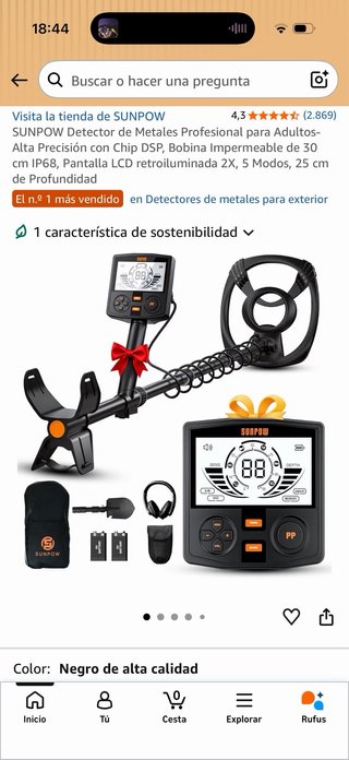Detector de Metales SUNPOW