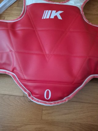 Peto Taekwondo Talla 0 Rojo y Blanco/Azul y Blanco