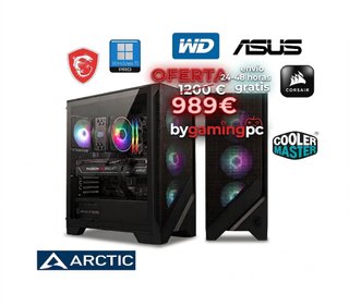 PC Gaming Intel 14400F 16GB DDR4 RX9060XT 16 GB