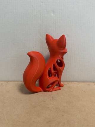 Volpe decorativa plastica 10cm
