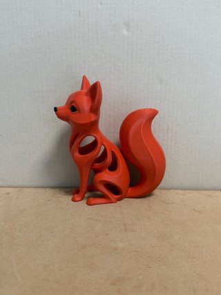 Volpe decorativa plastica 10cm