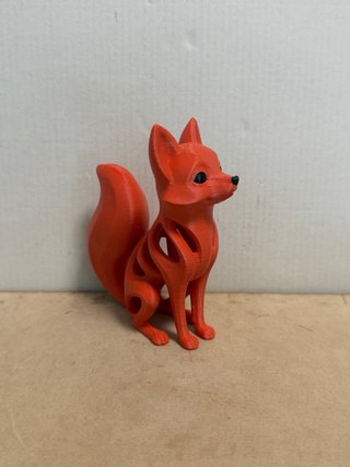 Volpe decorativa plastica 10cm