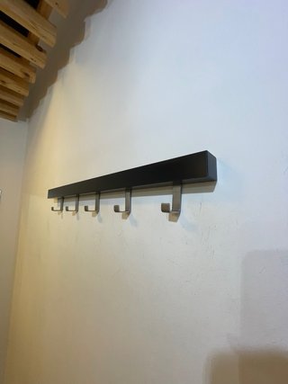 Lote 3 Percheros Pared IKEA Madera Negro
