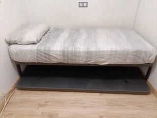 Cama canguro + colchón 90x180