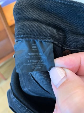 Pantalón vaquero G-Star RAW 3301 negro.