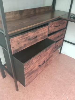 Litera individual con escritorio con colchón 90cm