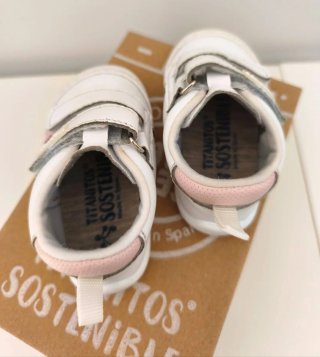 Zapatillas Titanitos Blanco Rosa Talla 20