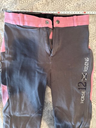 Mallas Hípica Niña Decathlon Gris/Rosa Talla L