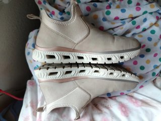 Skechers Mujer Talla 39 Beige/Rosa