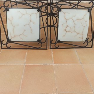 Lampara metal de techo o pared