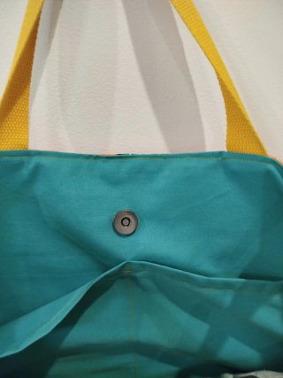 Bolsa de playa Turquesa peces naranja