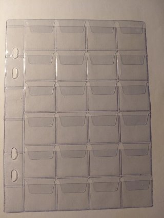 50 Hojas para monedas