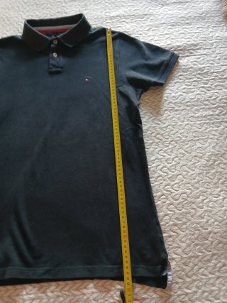 Polo Tommy Hilfiger verde manga corta