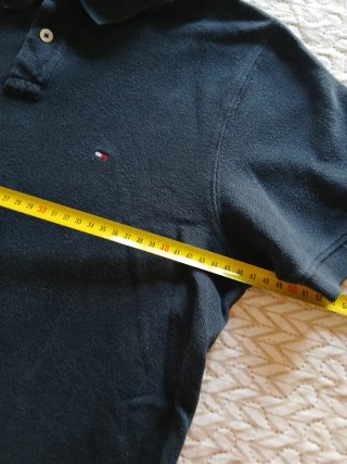 Polo Tommy Hilfiger verde manga corta
