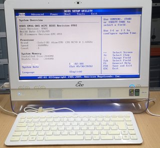 Ordenador All-in-one Asus Eee Top Blanco + Teclado