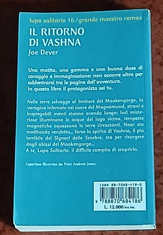 Il ritorno di Vashna, Joe Dever, Ed. EL 1999.