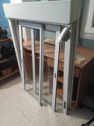 Ventana corredera aluminio cristal simple