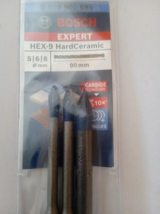 Brocas Bosch HEX-9 HardCeramic 5/6/8mm