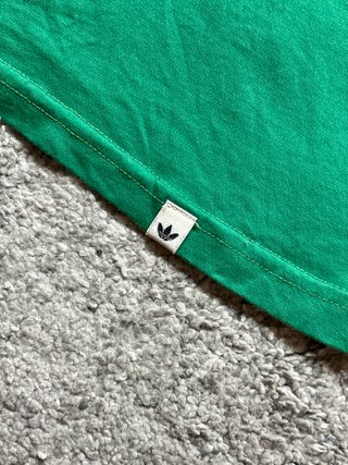Adidas Originals camiseta verde 3 rayas L