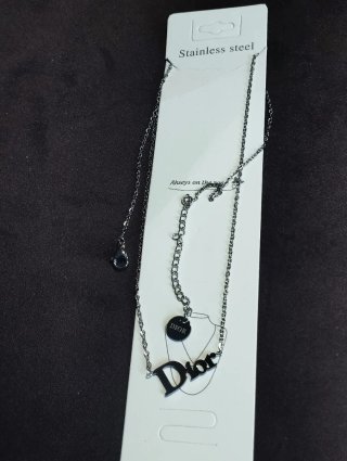 Collar PlateadoDior Talla 45 cm