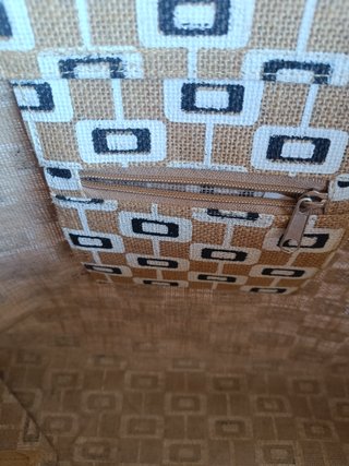 Borsa shopping estiva fantasia geometrica