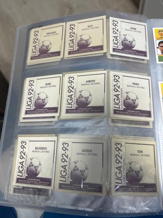 Lote 15 cromos Valencia Liga 92-93