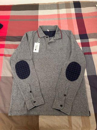 Polo SUN68 Bambino 14 anni Grigio Nuovo