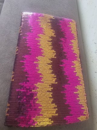 Bolso fiesta lentejuelas fucsia/morado