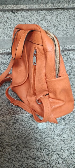 Bolso Mochila Naranja