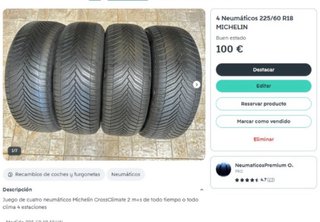 2 Neumáticos Michelin 225/60 R18