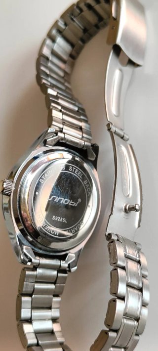 Reloj Sinobi Mujer Plata y Blanco