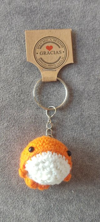 Llaveros artesanales de crochet