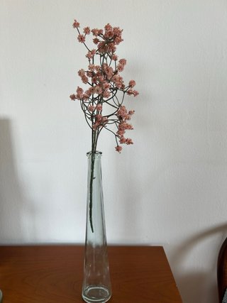 Florero de cristal antiguo 32 cm